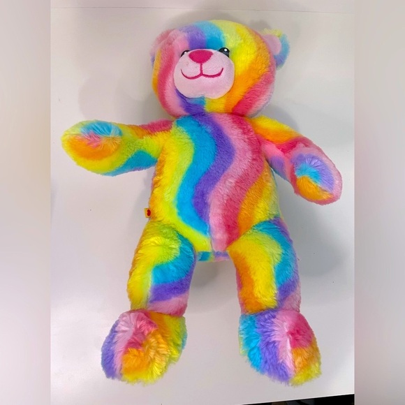 18” Build A Bear Rainbow Plush Stuffed Animal - Picture 6 of 7